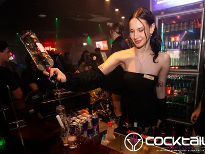 A professional photo of guests enjoying themselves at Cocktails Nightclub from our gallery.