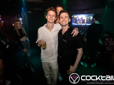 A professional photo of guests enjoying themselves at Cocktails Nightclub from our gallery.