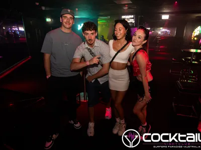 A professional photo of guests enjoying themselves at Cocktails Nightclub from our gallery.