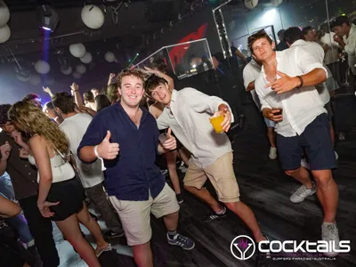 A professional photo of guests enjoying themselves at Cocktails Nightclub from our gallery.