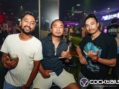 A professional photo of guests enjoying themselves at Cocktails Nightclub from our gallery.