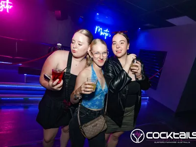 A professional photo of guests enjoying themselves at Cocktails Nightclub from our gallery.