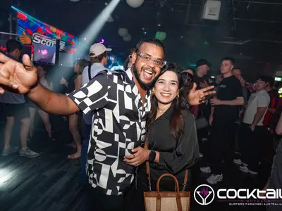 A professional photo of guests enjoying themselves at Cocktails Nightclub from our gallery.