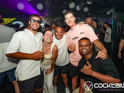 A professional photo of guests enjoying themselves at Cocktails Nightclub from our gallery.