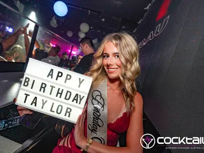 A professional photo of guests enjoying themselves at Cocktails Nightclub from our gallery.