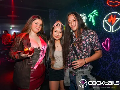 A professional photo of guests enjoying themselves at Cocktails Nightclub from our gallery.