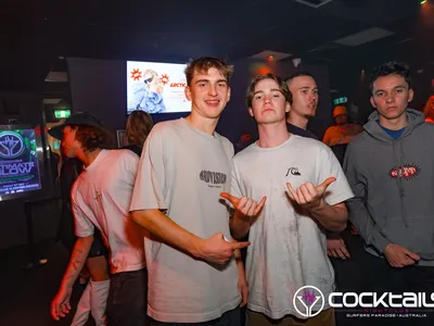 A professional photo of guests enjoying themselves at Cocktails Nightclub from our gallery.