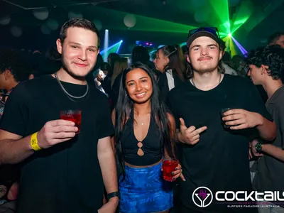 A professional photo of guests enjoying themselves at Cocktails Nightclub from our gallery.