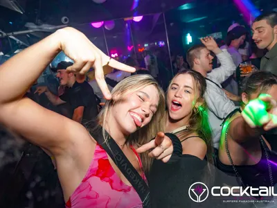 A professional photo of guests enjoying themselves at Cocktails Nightclub from our gallery.