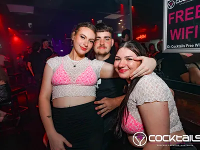 A professional photo of guests enjoying themselves at Cocktails Nightclub from our gallery.