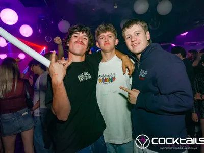 A professional photo of guests enjoying themselves at Cocktails Nightclub from our gallery.