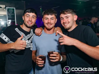 A professional photo of guests enjoying themselves at Cocktails Nightclub from our gallery.