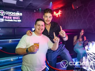 A professional photo of guests enjoying themselves at Cocktails Nightclub from our gallery.