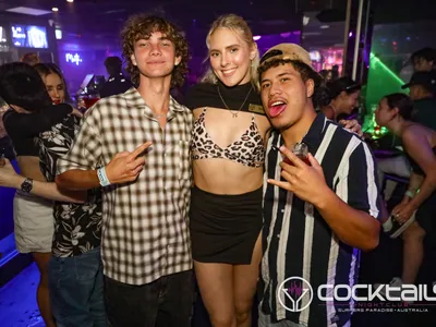 A professional photo of guests enjoying themselves at Cocktails Nightclub from our gallery.