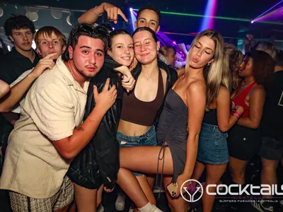 A professional photo of guests enjoying themselves at Cocktails Nightclub from our gallery.