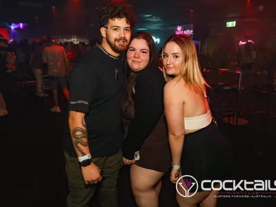 A professional photo of guests enjoying themselves at Cocktails Nightclub from our gallery.