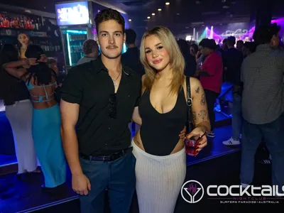 A professional photo of guests enjoying themselves at Cocktails Nightclub from our gallery.