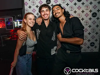 A professional photo of guests enjoying themselves at Cocktails Nightclub from our gallery.