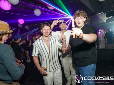 A professional photo of guests enjoying themselves at Cocktails Nightclub from our gallery.