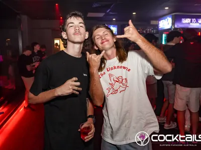 A professional photo of guests enjoying themselves at Cocktails Nightclub from our gallery.