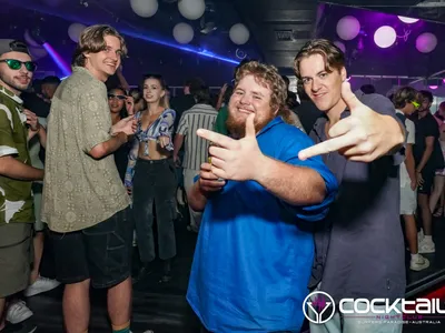 A professional photo of guests enjoying themselves at Cocktails Nightclub from our gallery.