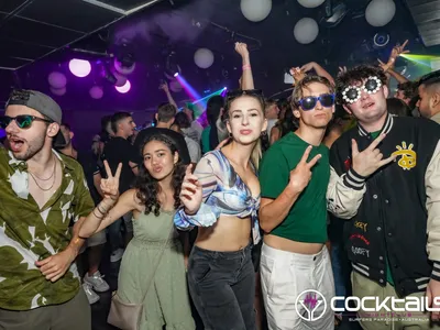 A professional photo of guests enjoying themselves at Cocktails Nightclub from our gallery.