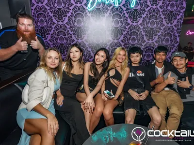 A professional photo of guests enjoying themselves at Cocktails Nightclub from our gallery.