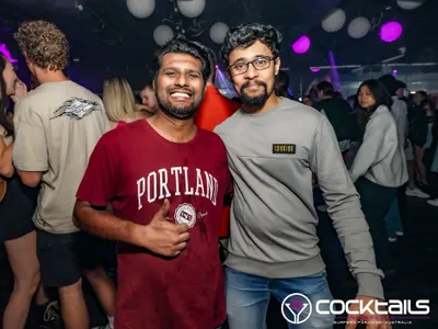 A professional photo of guests enjoying themselves at Cocktails Nightclub from our gallery.