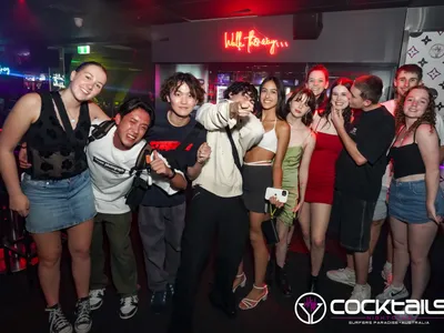 A professional photo of guests enjoying themselves at Cocktails Nightclub from our gallery.