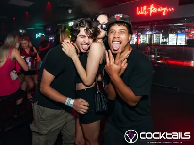 A professional photo of guests enjoying themselves at Cocktails Nightclub from our gallery.