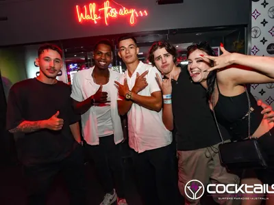 A professional photo of guests enjoying themselves at Cocktails Nightclub from our gallery.