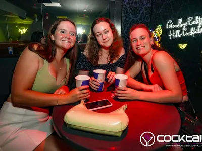 A professional photo of guests enjoying themselves at Cocktails Nightclub from our gallery.