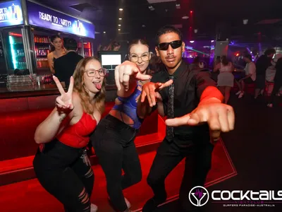 A professional photo of guests enjoying themselves at Cocktails Nightclub from our gallery.