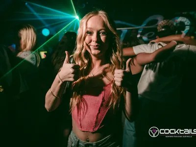 A professional photo of guests enjoying themselves at Cocktails Nightclub from our gallery.