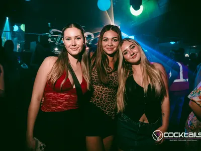 A professional photo of guests enjoying themselves at Cocktails Nightclub from our gallery.