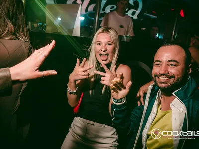 A professional photo of guests enjoying themselves at Cocktails Nightclub from our gallery.