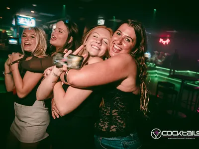 A professional photo of guests enjoying themselves at Cocktails Nightclub from our gallery.