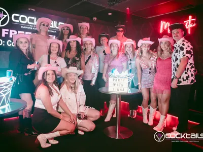 A professional photo of guests enjoying themselves at Cocktails Nightclub from our gallery.