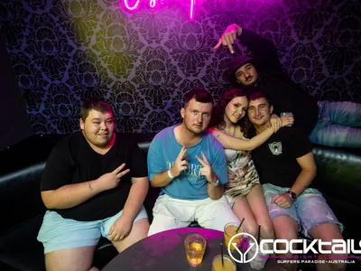 A professional photo of guests enjoying themselves at Cocktails Nightclub from our gallery.