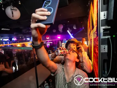 A professional photo of guests enjoying themselves at Cocktails Nightclub from our gallery.