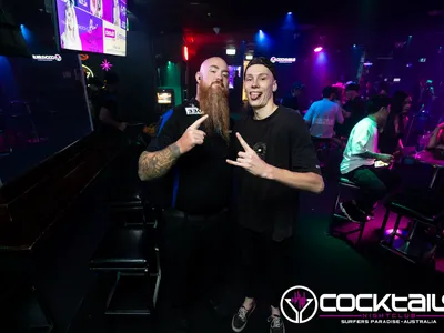 A professional photo of guests enjoying themselves at Cocktails Nightclub from our gallery.