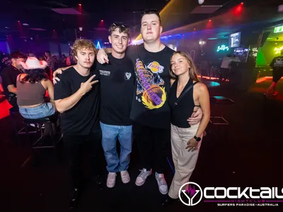 A professional photo of guests enjoying themselves at Cocktails Nightclub from our gallery.