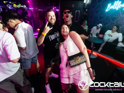 A professional photo of guests enjoying themselves at Cocktails Nightclub from our gallery.