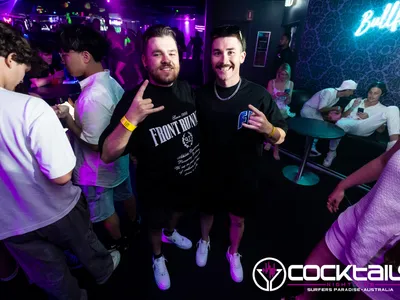 A professional photo of guests enjoying themselves at Cocktails Nightclub from our gallery.