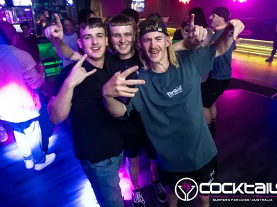 A professional photo of guests enjoying themselves at Cocktails Nightclub from our gallery.