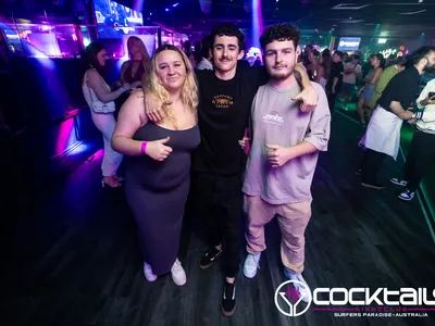 A professional photo of guests enjoying themselves at Cocktails Nightclub from our gallery.