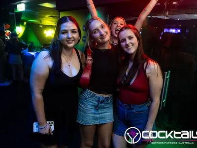 A professional photo of guests enjoying themselves at Cocktails Nightclub from our gallery.