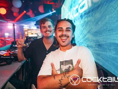 A professional photo of guests enjoying themselves at Cocktails Nightclub from our gallery.