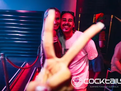 A professional photo of guests enjoying themselves at Cocktails Nightclub from our gallery.