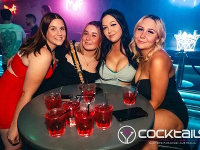 A professional photo of guests enjoying themselves at Cocktails Nightclub from our gallery.